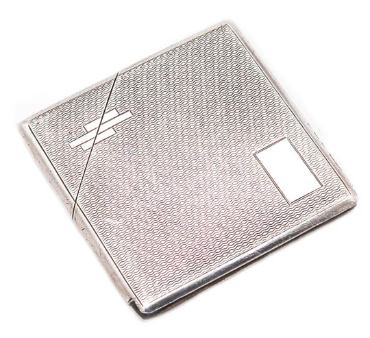 B.H. BRITTON & SONS 1935 Birmingham Art-Deco Square Striker In Sterling Silver: A striker made in Birmingham by B. H. Britton & Sons.This is a very beautiful antique striker created in Birmingham England by B. H. Britton & Sons.. This striker for lighting was crafted with art dec