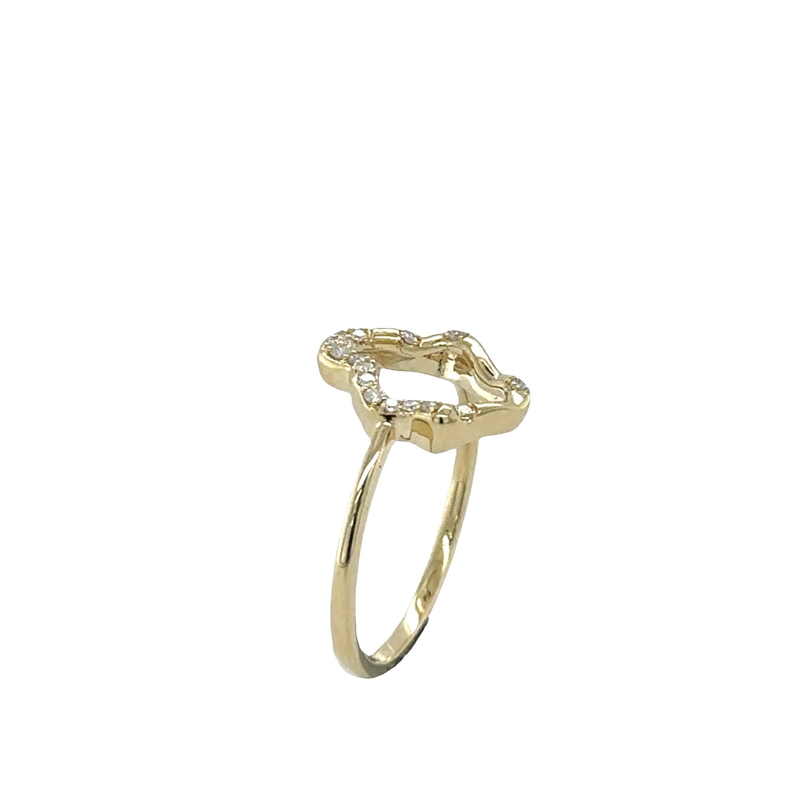 14KT GOLD DIAMOND RING - 2