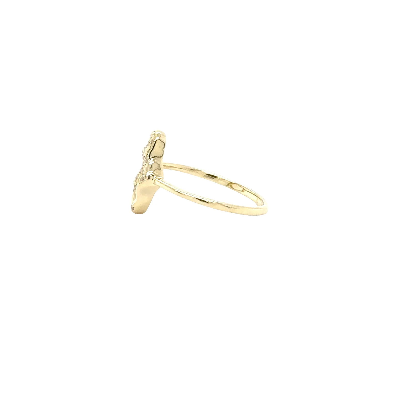 14KT GOLD DIAMOND RING - 3