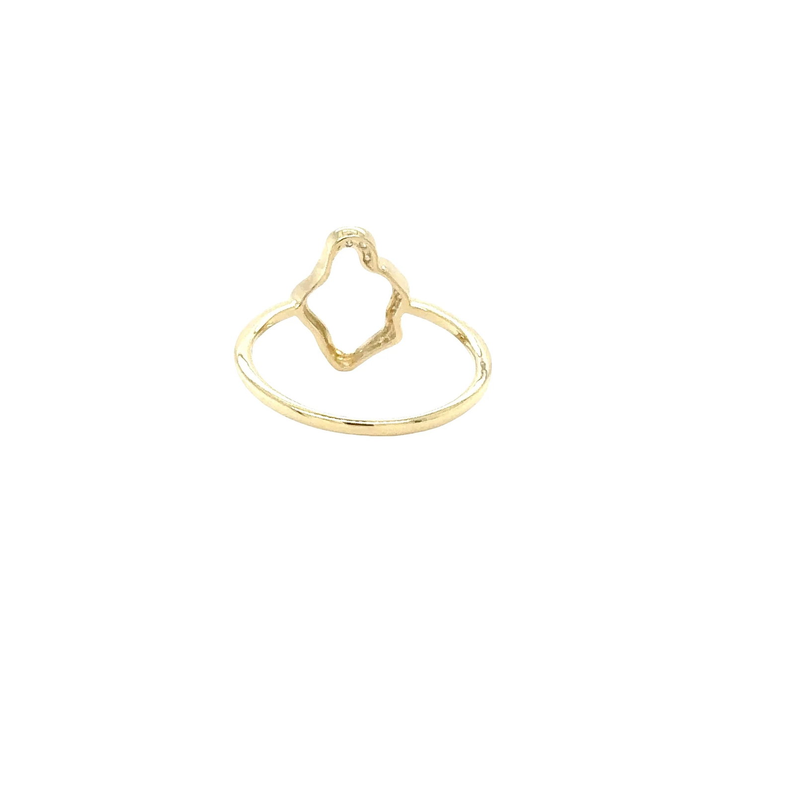 14KT GOLD DIAMOND RING - 4