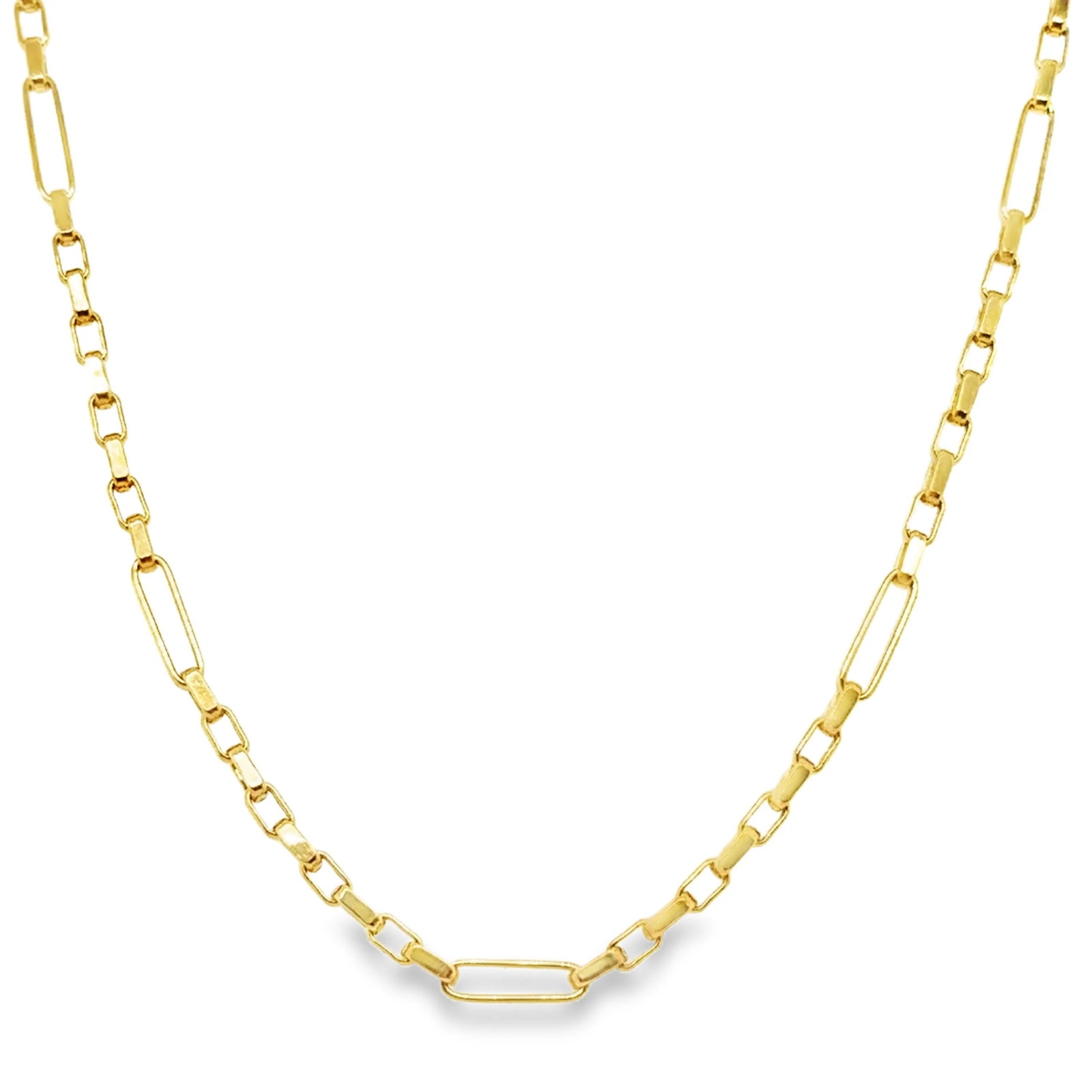 14KT GOLD BOX CHAIN NECKLACE (1 of 3)