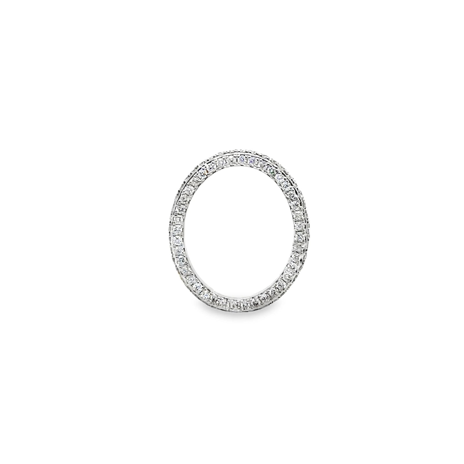 14K GOLD DIAMOND PAPERCLIP LINK: 14KT WHITE GOLD DIAMOND PAPERCLIP LOCK14KT GOLD WT. APPROX. 0.98 GRAMDIAMOND WT. APPROX. 0.50 CARAT / 124 PCSLOCK SIZE: 15 MM X 17 MM