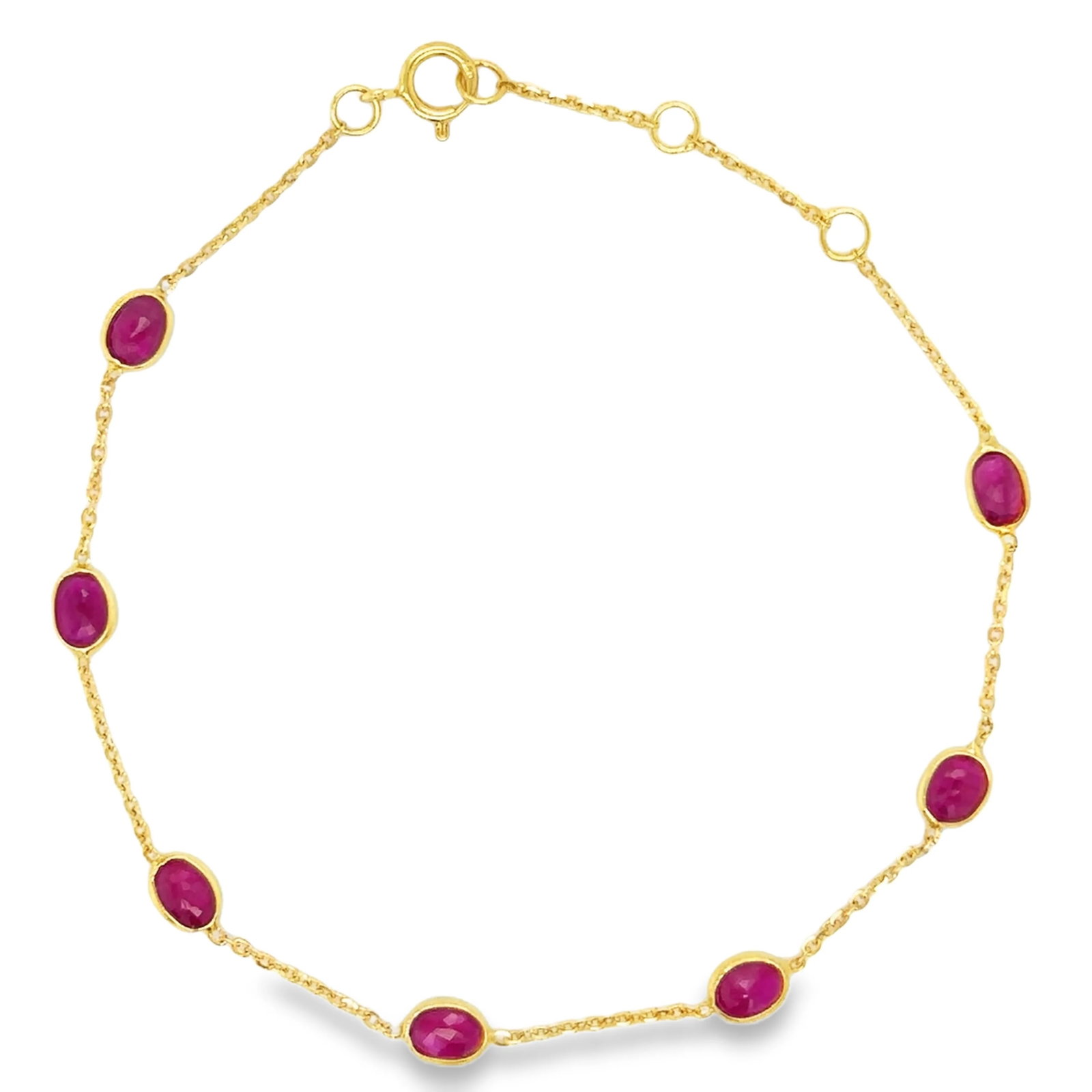 18KT GOLD RUBY BRACELET (1 of 3)
