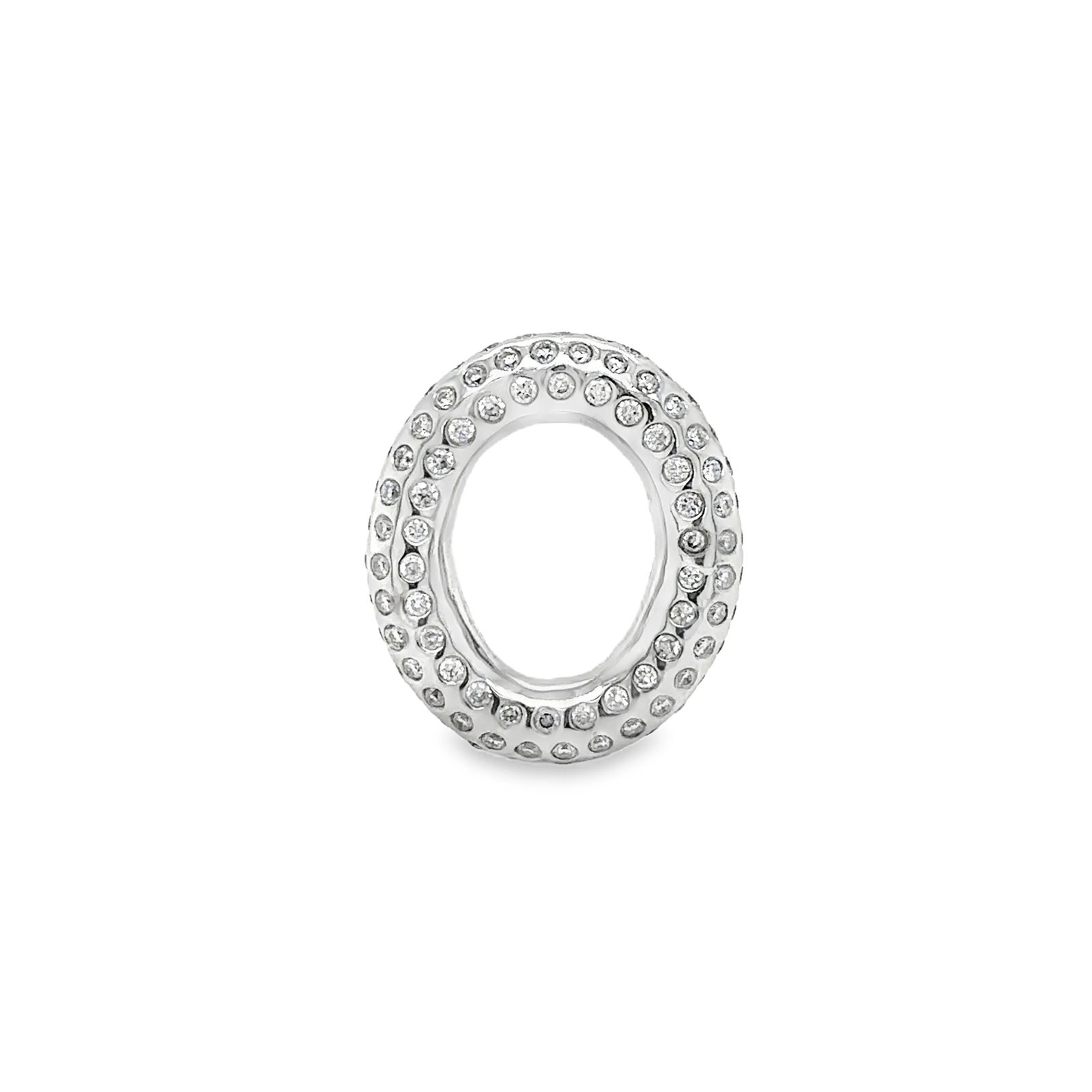 14K GOLD DIAMOND PAPERCLIP LINK: 14KT WHITE GOLD DIAMOND PAPERCLIP LINK14KT GOLD WT. APPROX. 2.61 GRAMDIAMOND WT. APPROX. 0.74 CARAT/ 150 PCSLOCK SIZE: 16 MM X 18 MM