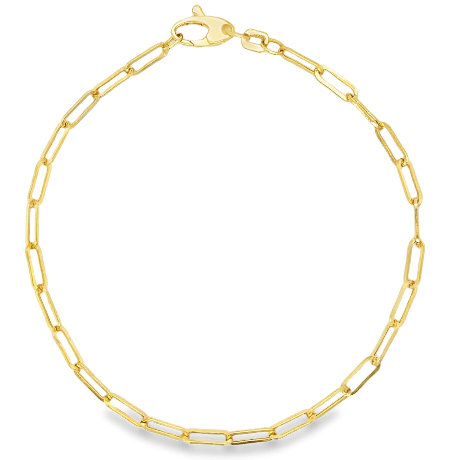14KT GOLD PAPERCLIP BRACLET (1 of 3)