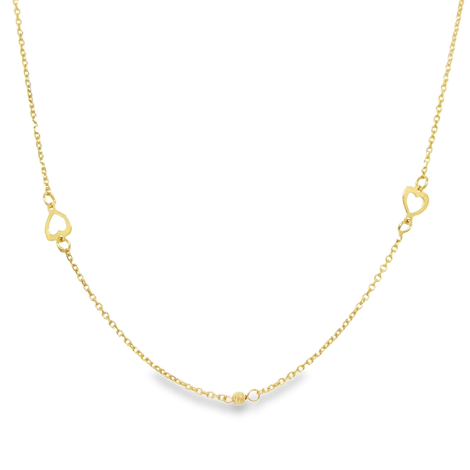 14KT GOLD HEART NECKLACE (1 of 3)
