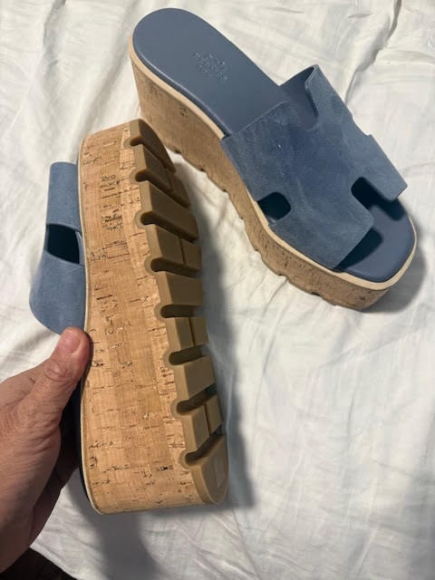 HERMÈS CHYPRE PLATFORM SANDALS - 4
