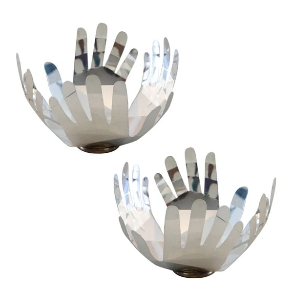 AFRA & TOBIA SCARPA San Lorenzo Due-Mani Bowls Set in Pure .999 Silver (1 of 6)