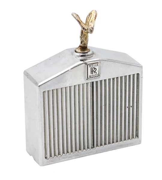 ROLLS ROYCE 1940-50 London Pocket Striker Lighter In Chromed Steel (1 of 6)