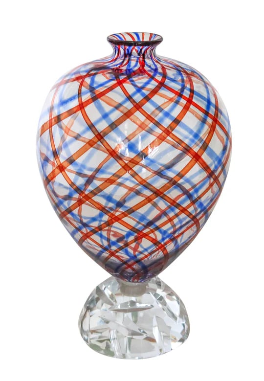 VENINI Alessandro Mendini 8/50 Limited Edition Art Glass Simirone Amphora Vase (1 of 11)