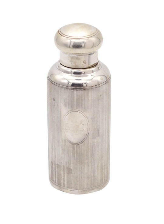 TIFFANY & CO. 1920 Art Deco Perfume Flask Bottle In Solid 925 Sterling Silver (1 of 5)