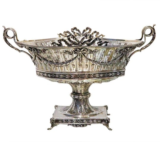 Weinranck And Schmidt Hanau German Empire 1889 Silver Neoclassical Jardiniere Center Vase (1 of 7)