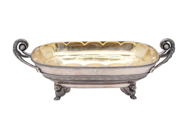 J.E. CALDWELL 1870 By George B. Sharp Neo-Gothic Etruscan Server Tray .925 Sterling (1 of 6)