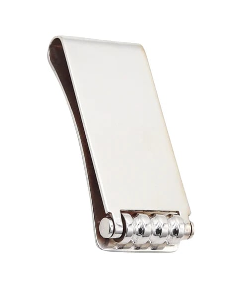 TIFFANY & CO. by Paloma Picasso Geometric Money Clip in Solid .925 Sterling Silver: Money clip designed by Paloma Picasso for Tiffany & Co.Beautiful mechanical money clip created in New York City by the jewelry house of Tiffany & Co., back in the late 1980's. The money clip was desig