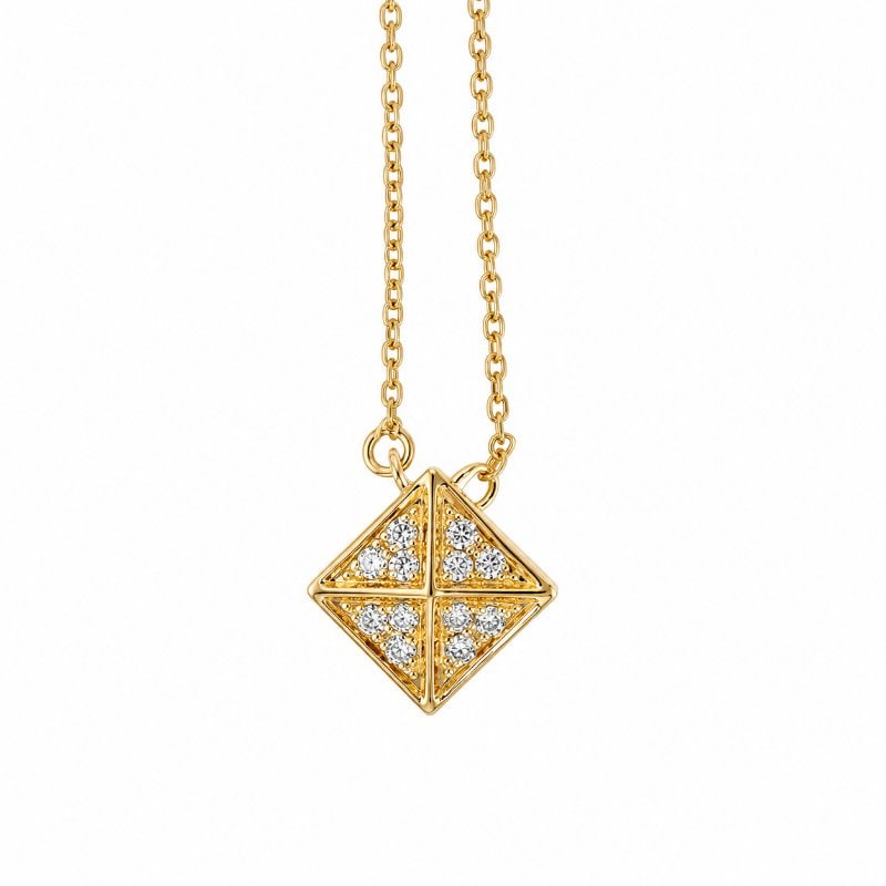 14KT GOLD DIAMOND NECKLACE (1 of 1)