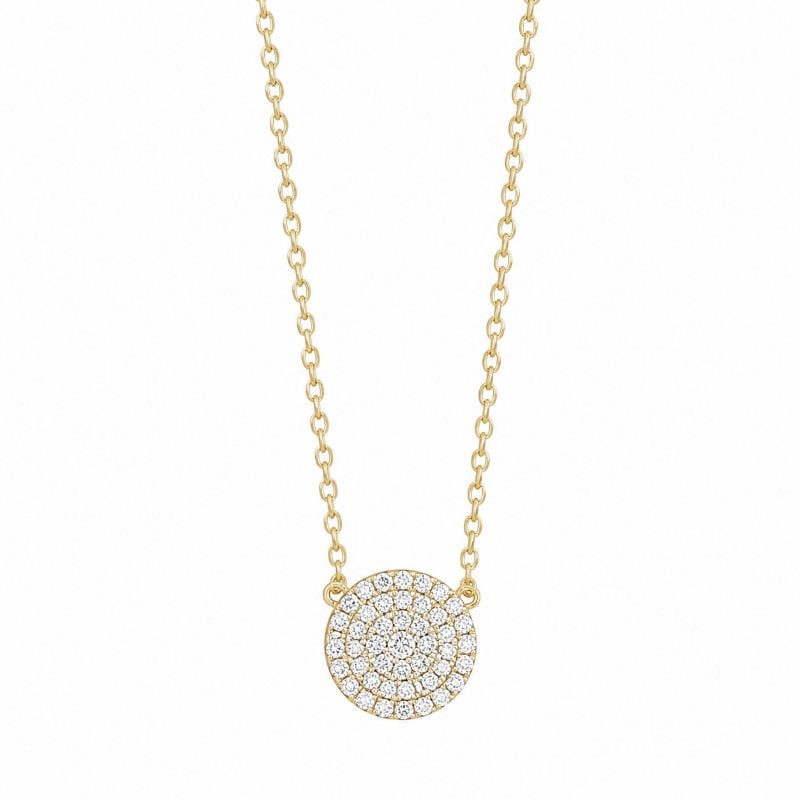 14KT GOLD DIAMOND NECKLACE: 14KT GOLD DIAMOND NECKLACE 18"14KT. GOLD WT. APPROX. 2.268 GRAMDIAMOND WT. APPROX. 0.12 CT/ 64 PCS18 INCH LONG