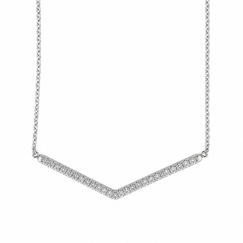 14KT GOLD DIAMOND NECKLACE (1 of 1)