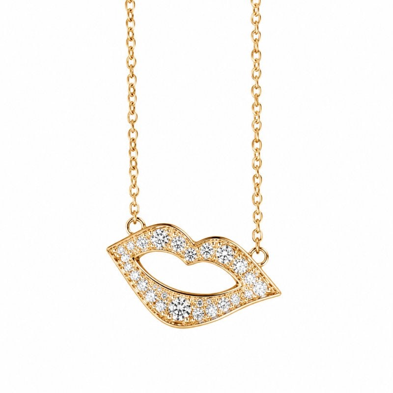 14KT GOLD DIAMOND NECKLACE (1 of 1)