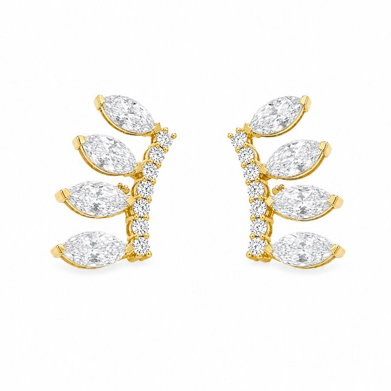 14KT GOLD DIAMOND EARRING (1 of 2)