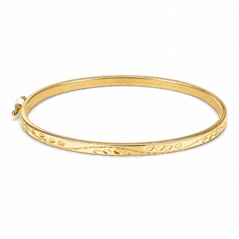 14KT YELLOW GOLD BANGLE (1 of 1)