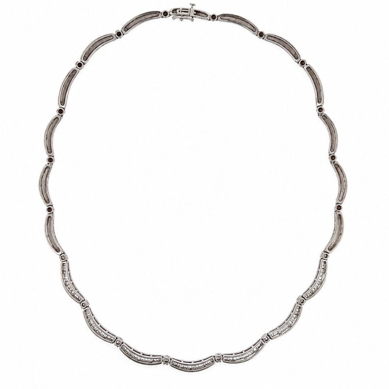 18K White Gold 6.00 Ct. Diamond Necklace (1 of 4)