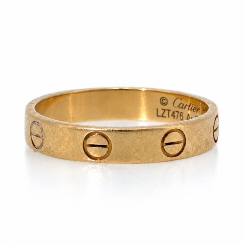 CARTIER 18K Yellow Gold Love Ring: CARTIER 18K Yellow Gold Love RingWeighing 3.4 gramsRing Size 7.5