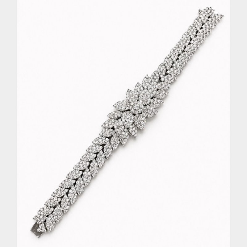 18K White Gold 19.82 Ct. Diamond Bracelet (1 of 5)