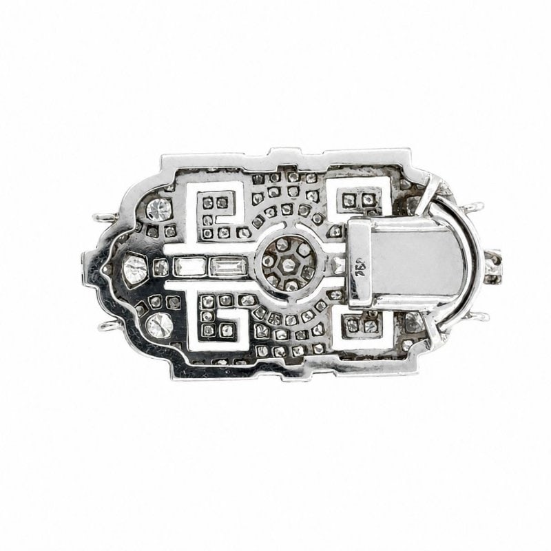 18K White Gold Diamond Clasp - 3