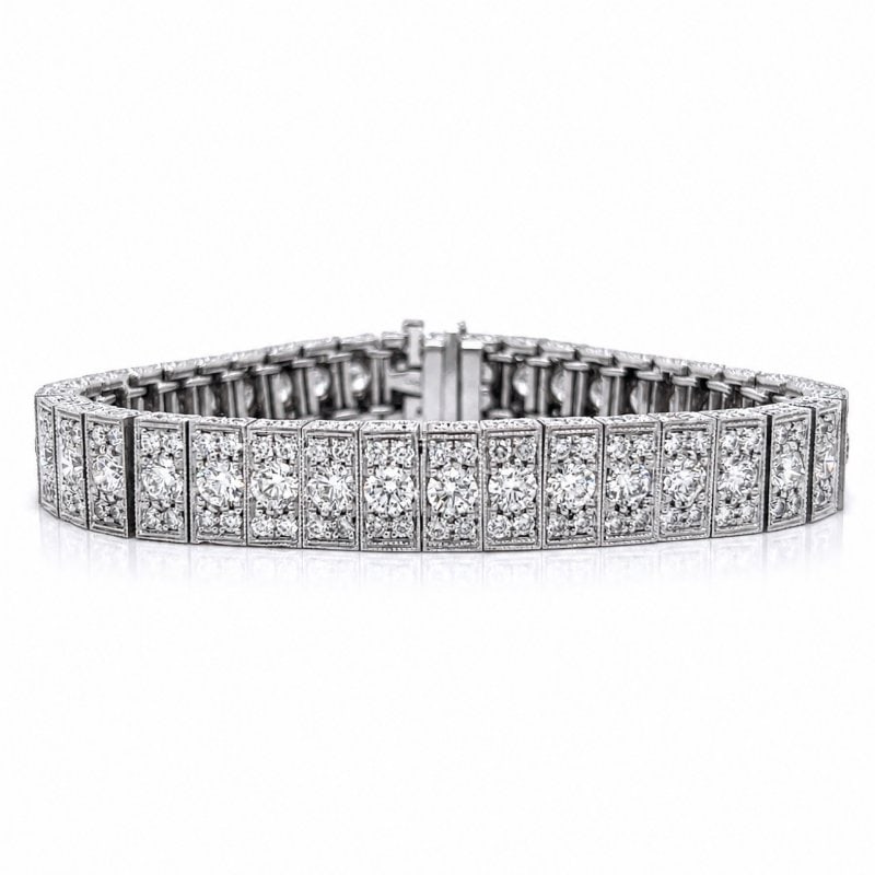 Platinum 19.50 Ct. Diamond Bracelet (1 of 3)