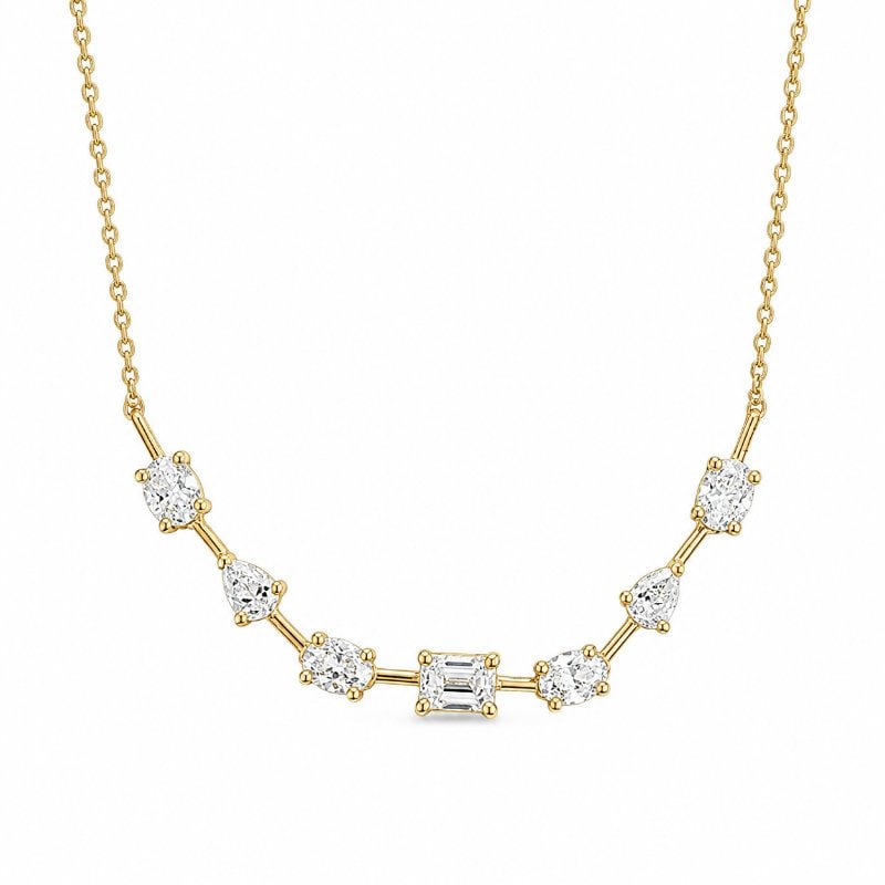 14KT GOLD DIAMOND NECKLACE (1 of 2)