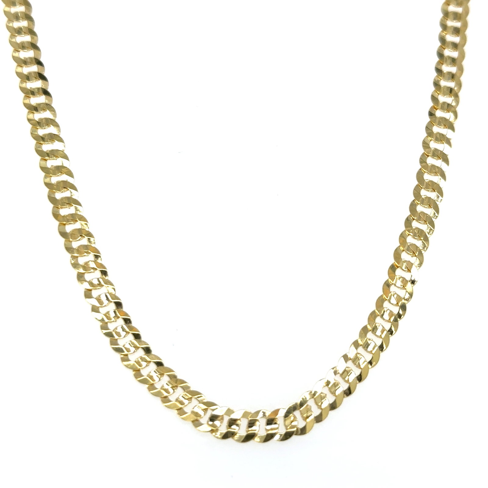 14KT GOLD 5 MM FLAT CUBAN NECKLACE (1 of 4)