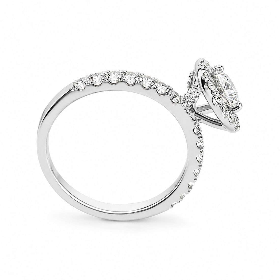 14KT GOLD DIAMOND RING - 2