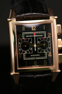 GIRARD PERREGAUT ROSE GOLD WATCH: GIRARD PERREGAUT ROSE GOLD WATCH