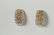 14 WHITE AND YELLOW GOLD DIAMOND EARRINGS