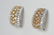 14 WHITE AND YELLOW GOLD DIAMOND EARRINGS - 2