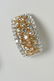 14 WHITE AND YELLOW GOLD DIAMOND EARRINGS - 3