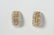 14 WHITE AND YELLOW GOLD DIAMOND EARRINGS - 5