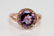 GORGEOUS AMETHEYST R/G AND DIAMOND RING