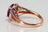 GORGEOUS AMETHEYST R/G AND DIAMOND RING - 3