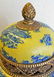 PAIR OF PORCELAIN ORIENTAL URNS ON BRONZE STANDS - 4