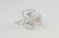 14K W/G RING SET WITH COLORED SAPPHIRES AND WHITE - 2