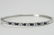 14K W/G SAPPHIRE AND DIAMOND BANGLE