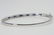 14K W/G SAPPHIRE AND DIAMOND BANGLE - 2