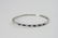 14K W/G SAPPHIRE AND DIAMOND BANGLE - 5