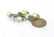 STUNNING 18K GOLD, PEARLS & DIAMONDS DANGLE EARRINGS - 2