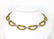 VINTAGE 2-TONE 18K GOLD & DIAMONDS LADIES LINK NECKALCE - 2