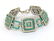 OPULENT 18K GOLD & 3.5 CTS DIAMONDS TURQUOISE ENAMELED - 4