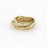 18K Yellow Gold Cartier Trinity Diamond Rolling Ring - - 2