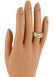 18K Yellow Gold Cartier Trinity Diamond Rolling Ring - - 5