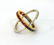 UNIQUE REVERSIBLE 18K GOLD, DIAMONDS & GEMS BAND RING - 4
